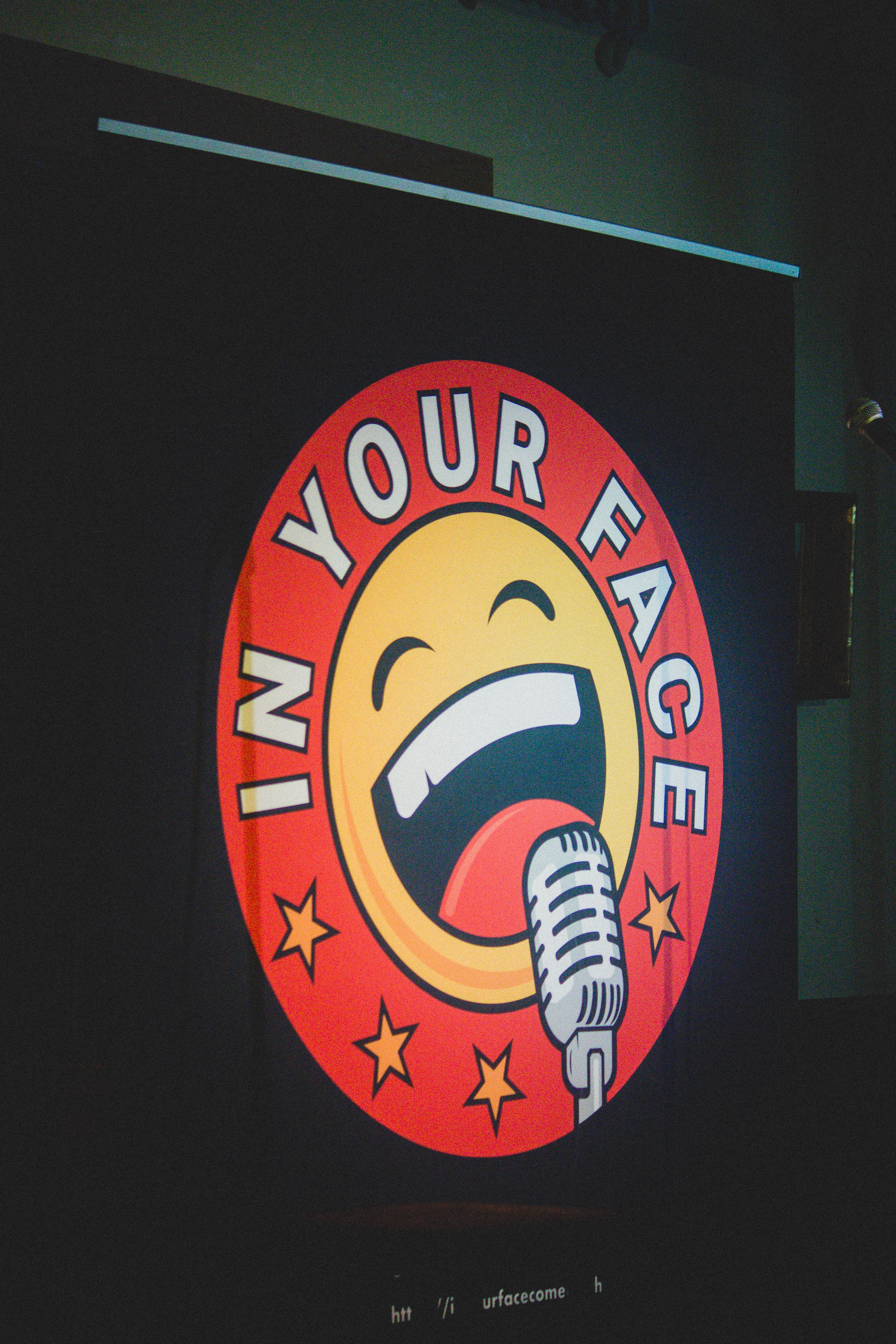 IN YOUR FACE Comedy, a moment from an English stand-up comedy night in Zürich (2026)