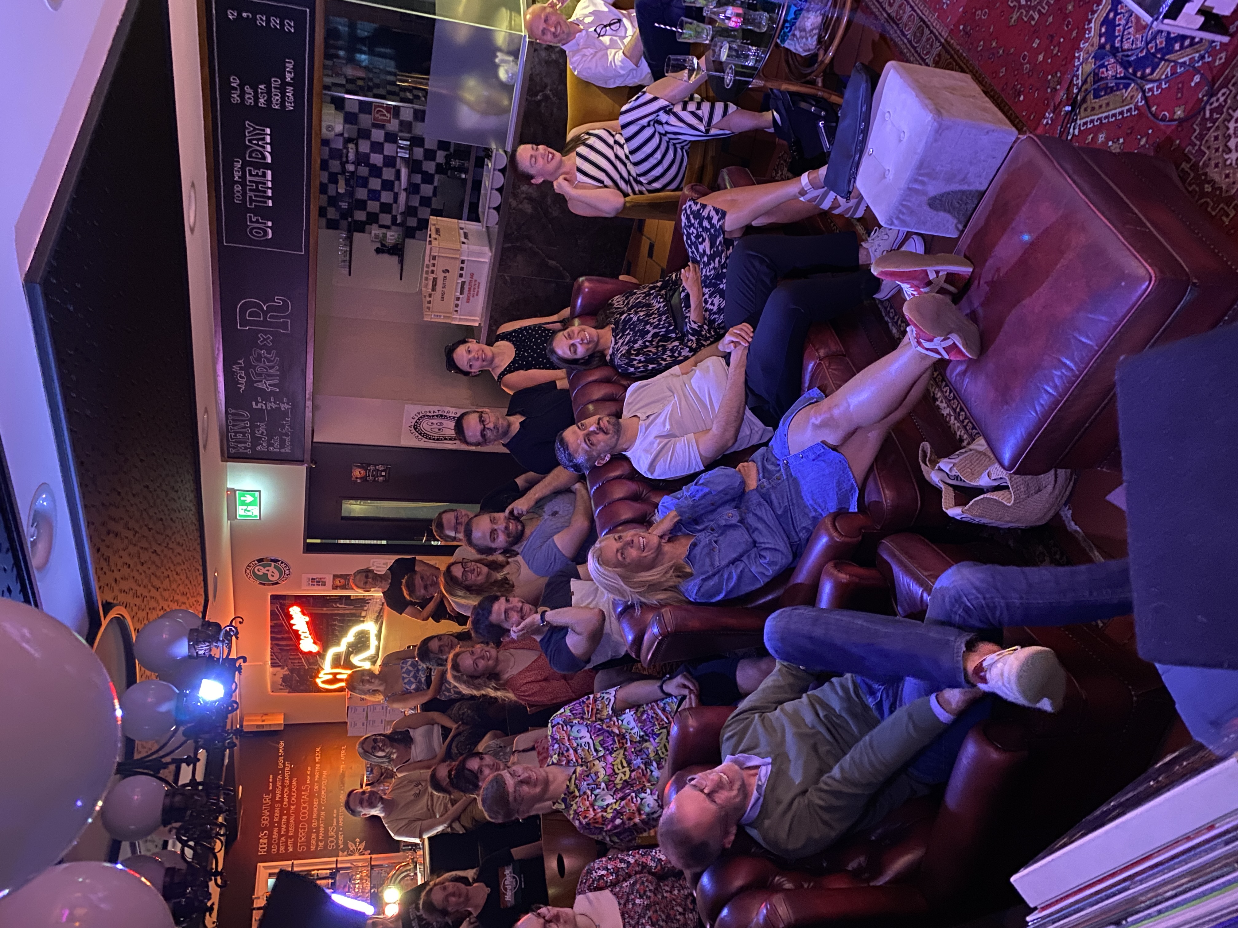 IN YOUR FACE Comedy, the audience laughing at a live English stand-up comedy show in Zürich (2024)
