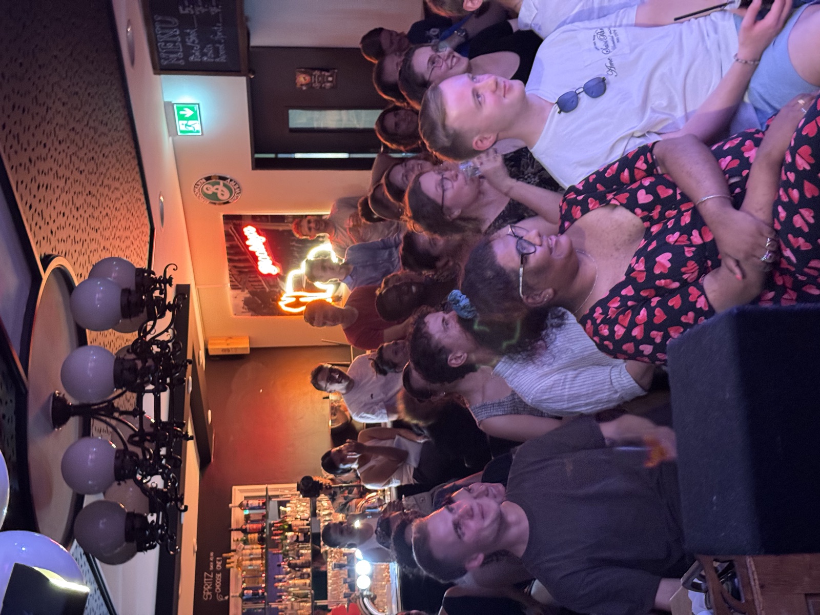IN YOUR FACE Comedy, a packed audience laughing at a live English stand-up comedy show in Zürich (2025)