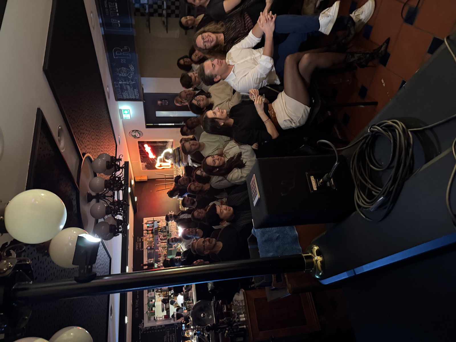 IN YOUR FACE Comedy, the audience laughing at a live English stand-up comedy show in Zürich (2025)