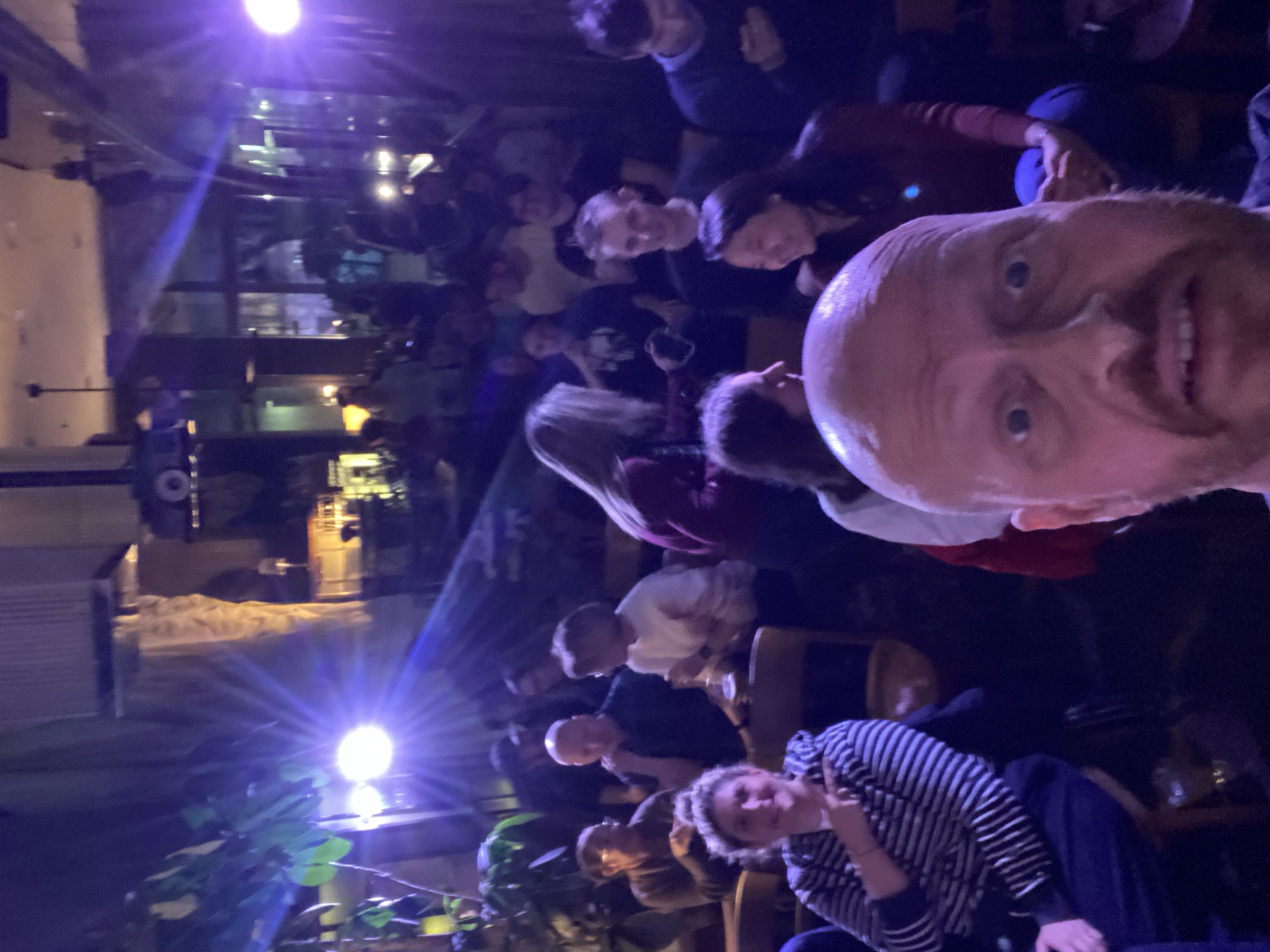 IN YOUR FACE Comedy, the audience at a live English stand-up comedy show in Zürich (2024)