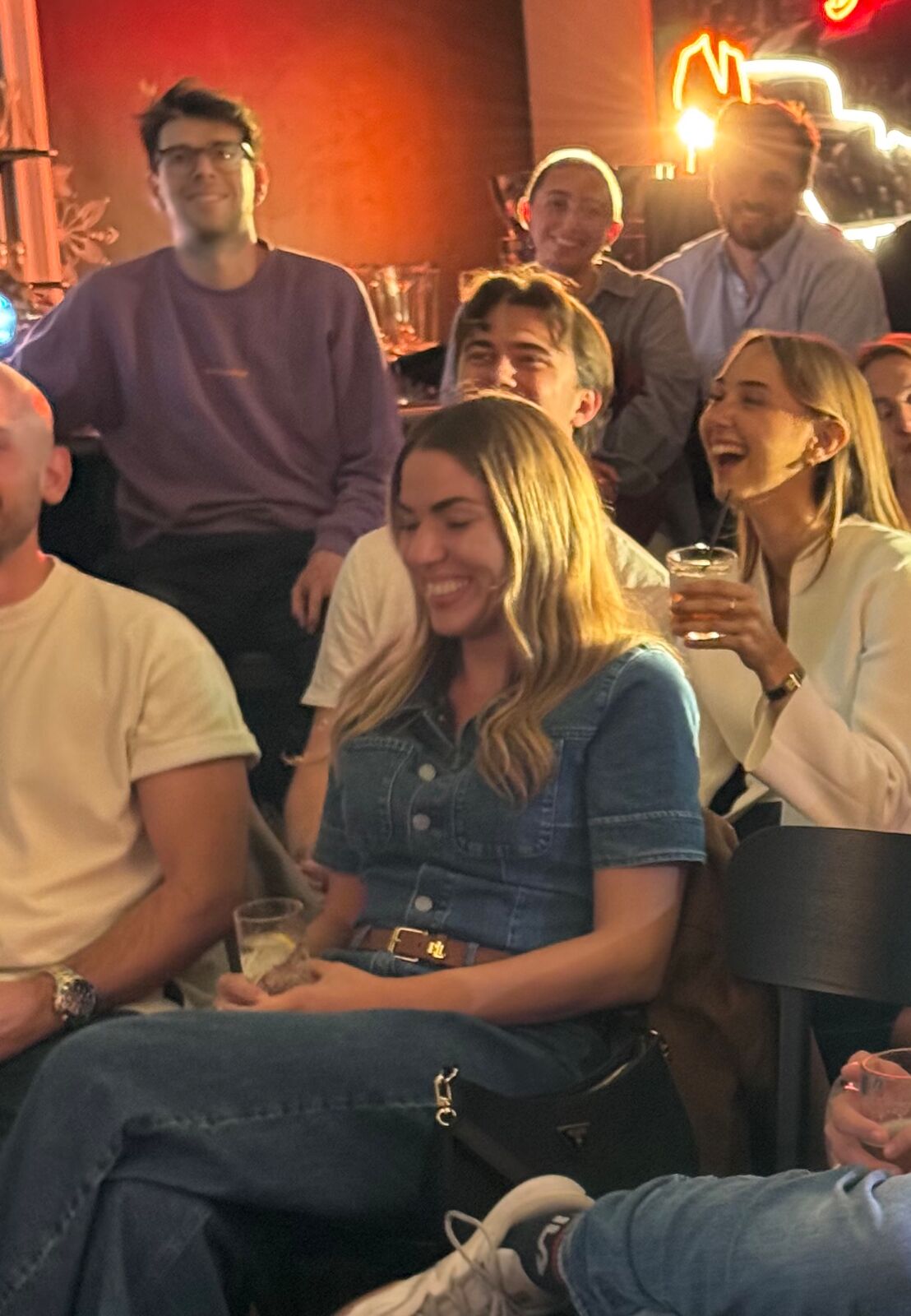 IN YOUR FACE Comedy, a packed audience laughing at a live English stand-up comedy show in Zürich (2026)