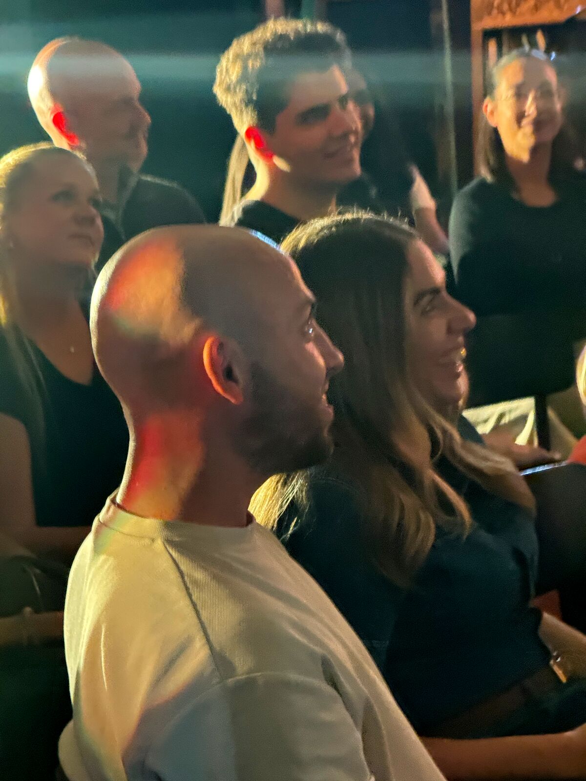 IN YOUR FACE Comedy, a packed audience laughing at a live English stand-up comedy show in Zürich (2026)