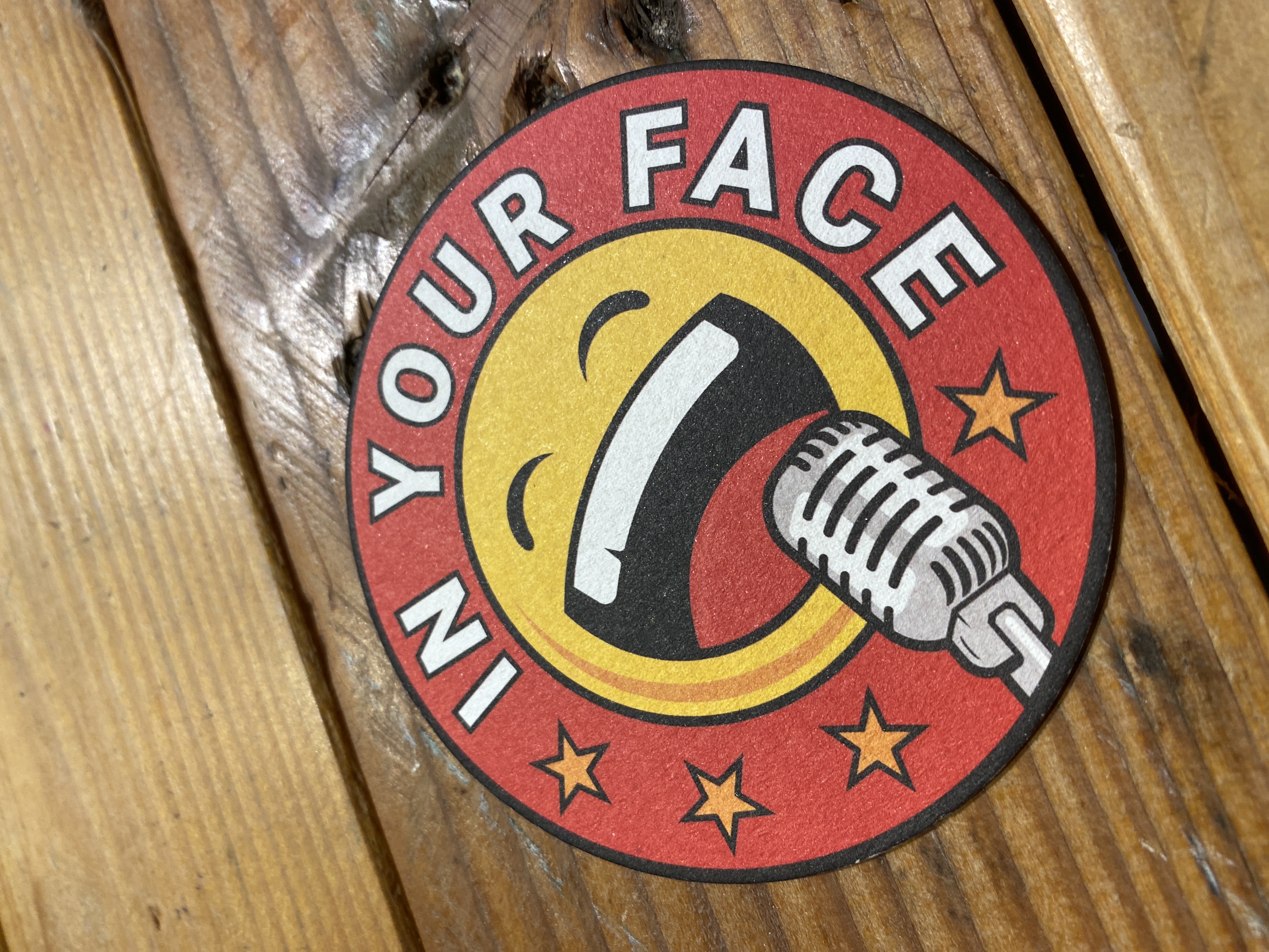 IN YOUR FACE Comedy, a moment from an English stand-up comedy night in Zürich (2023)