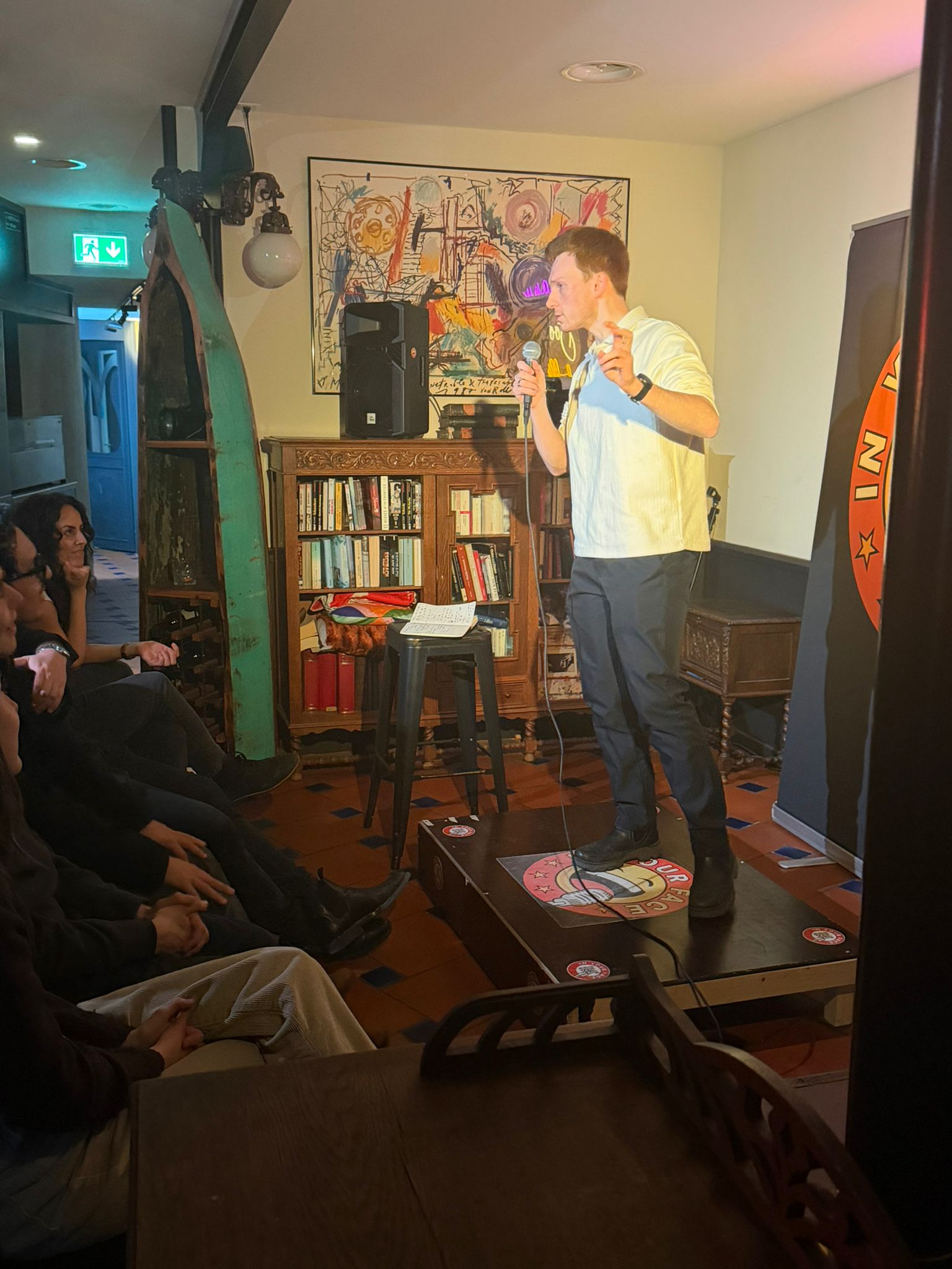 Don Murphy performing stand-up at IN YOUR FACE Comedy in Zürich