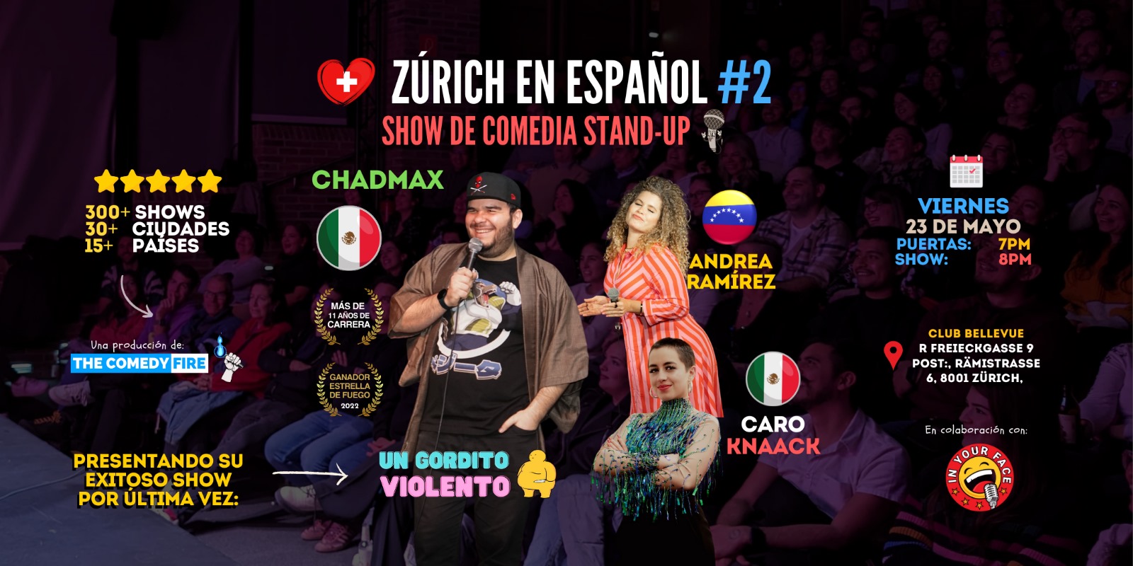 Zúrich en Español - Showcase de comedia Stand-up en Español