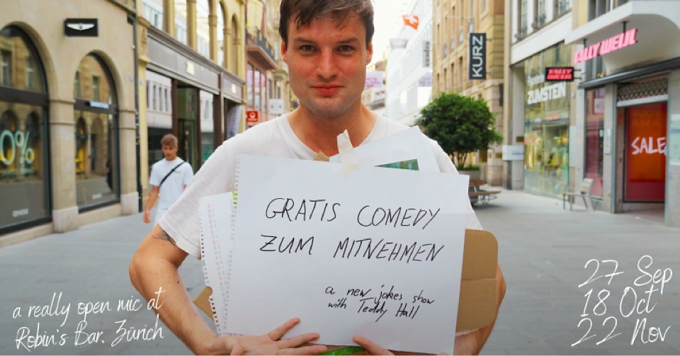 Gratis Comedy Zum Mitnehmen - Free Entry Stand Up Comedy at ROBIN's