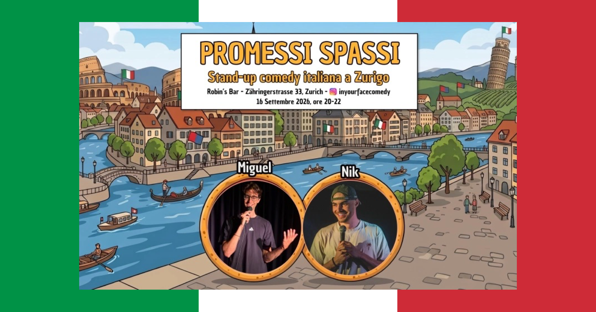 PROMESSI SPASSI - Stand-up comedy italiana a Zurigo