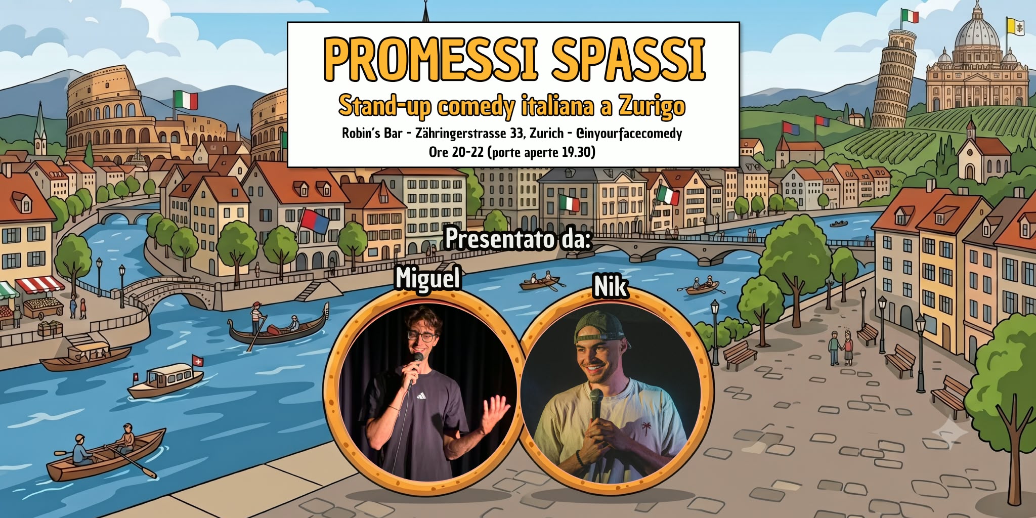 PROMESSI SPASSI - Stand-up comedy italiana a Zurigo