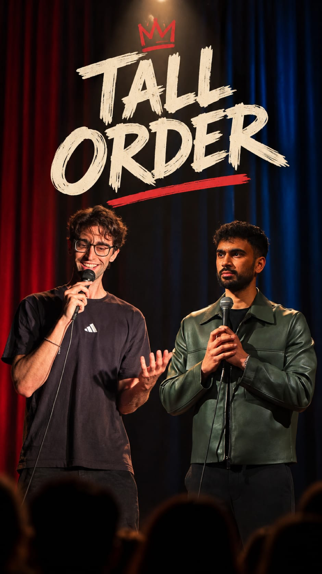 Tall Order: Prak and Miguel on stage at ROBIN's